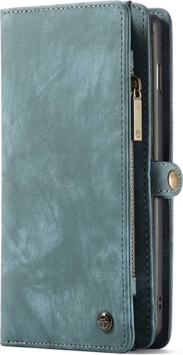 CaseMe Luxury Wallet Case Blauw Samsung Galaxy S10 Plus