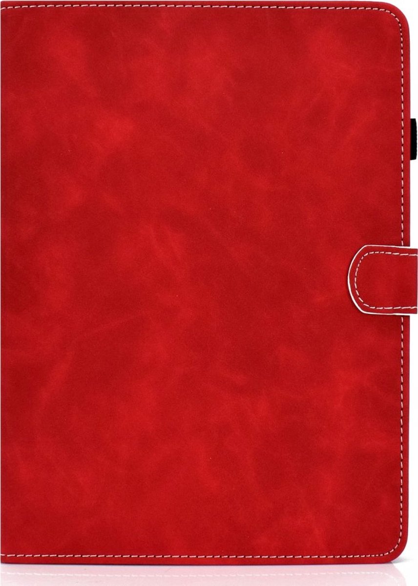 Mobigear Tablethoes geschikt voor Apple iPad Air 5 (2022) Hoes | Mobigear Folio Bookcase + Stylus Houder - Rood