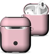 Mobigear Hoesje geschikt voor Apple AirPods 1 Hardcase Hoesje | Mobigear FrosteD - Roze