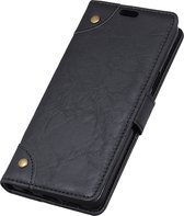 Mobigear Telefoonhoesje geschikt voor Xiaomi Mi 8 SE Hoesje | Mobigear Ranch Bookcase Portemonnee | Pasjeshouder voor 3 Pasjes | Telefoonhoesje voor Pinpas / OV Kaart / Rijbewijs - Zwart