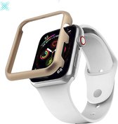 MY PROTECT - Hoesje Geschikt Voor Apple Watch 45mm - Aluminium Bescherm Case - Goud