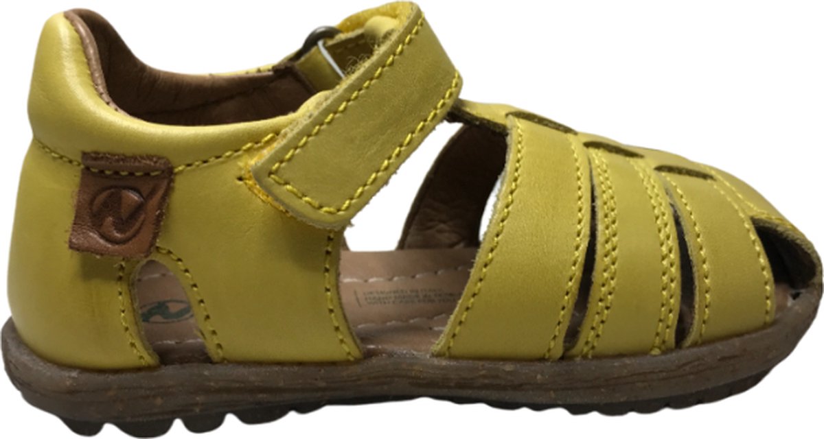 Naturino velcro lederen sandalen see geel mt 28