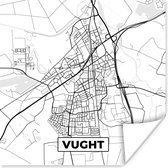 Affiche Vught - City Map - Zwart Wit - Carte - Carte - Pays- Nederland - 50x50 cm