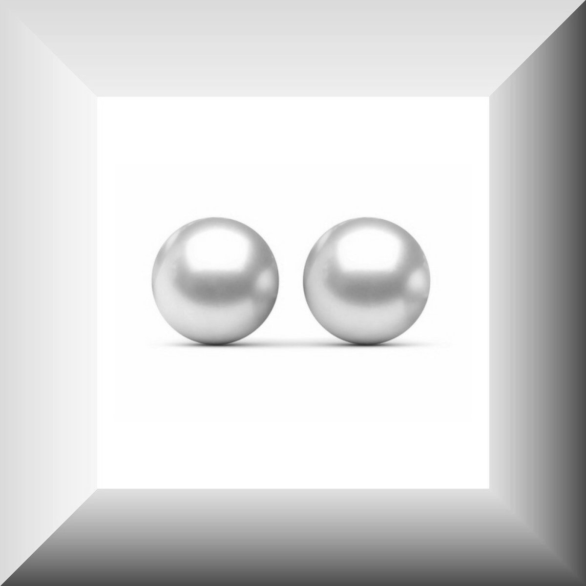 Hetty'S - Oorbellen - Prachtige witte- zoetwater parels - 9.5-10 mm - met zilveren stekers