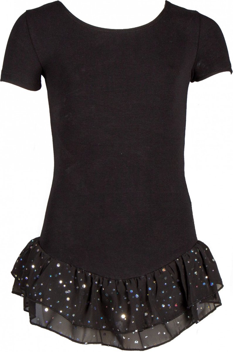 Le Papillon Leotard Frill Turn Balletpak Meisjes - Diversen - zwart - 4
