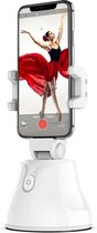 Telefoonhouder Auto Object Tracking - LB-463 - 360 graden Roterend - Selfie - Facetime - Portrait Foto's - Camera Telefoon Houder - Bureau accessoire - Zoom meeting - Bureau Blad Statief Geschikt voor: Iphone / Samsung - Wit