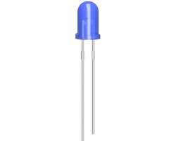 Foto: Otronic 10x led diode 5mm blauw 3v