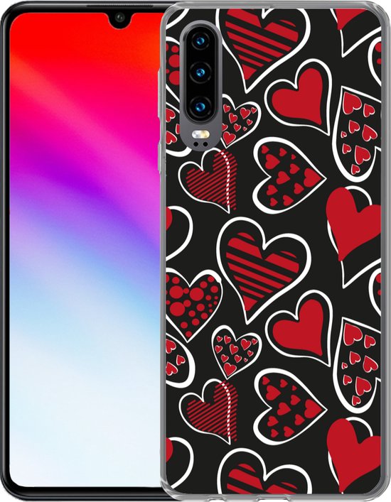 Coque Huawei P30 - Filles - Cœur - Amour - Motifs - Coque de téléphone en Siliconen -