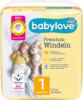 babylove Premium luiers maat 1, pasgeboren, 2-5 kg, 28 st
