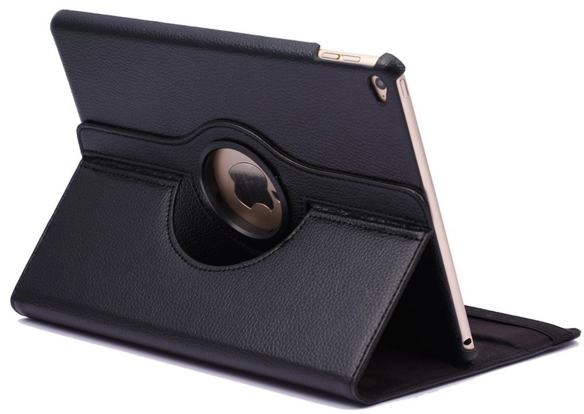 Mobigear Tablethoes geschikt voor Apple iPad Air 2 (2014) Hoes | Mobigear DuoStand Draaibare Bookcase - Zwart