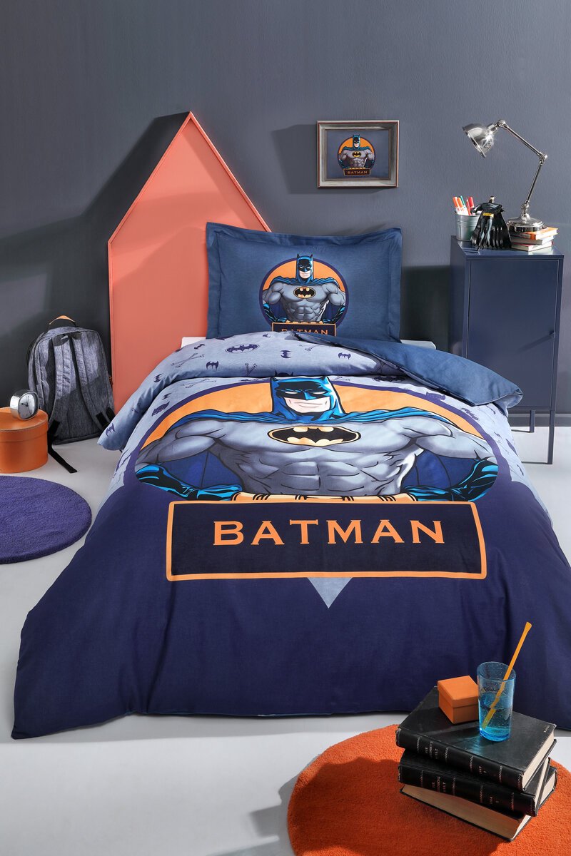Özdilek Batman Danger Eenpersoons gelicentieerde dekbedovertrekset voor kinderen 160x220 cm