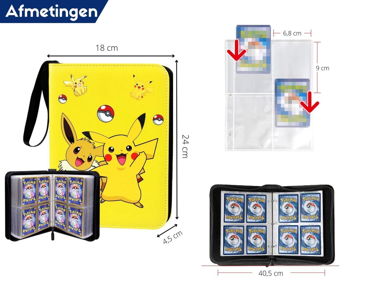 Verzamelkaartenmap A4, 50 pagina's kaartenbinder voor tot