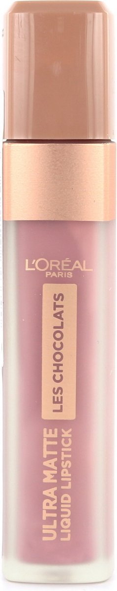 L’Oréal Paris Make-Up Designer Les Chocolats Lipstick - 842 Candy Man - Paars - Ultra Matte Lippenstift met Chocoladegeur - 76 ml