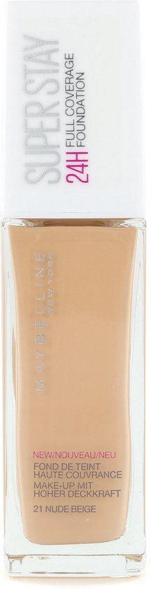 Maybelline SuperStay 24H Full Coverage Foundation 21 Nude Beige