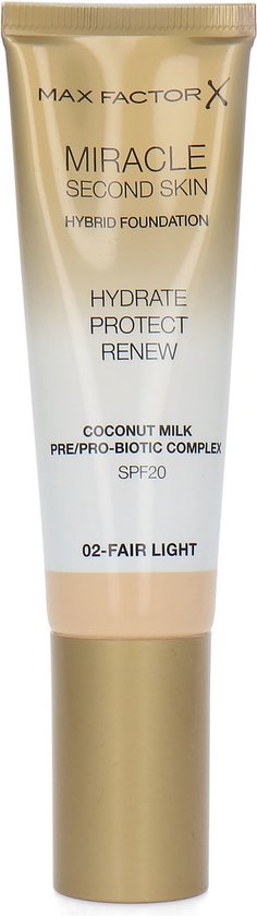 Max Factor Miracle Second Skin Foundation - 02 Fair Light