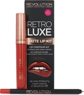 Makeup Revolution Retro Luxe Matte Lip Kit - Regal