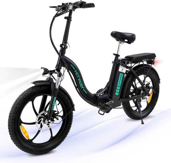 Hitway BK6 Elektrische Fiets | Opvouwbare E-bike | 20 Inch Fat Tire | 350W...
