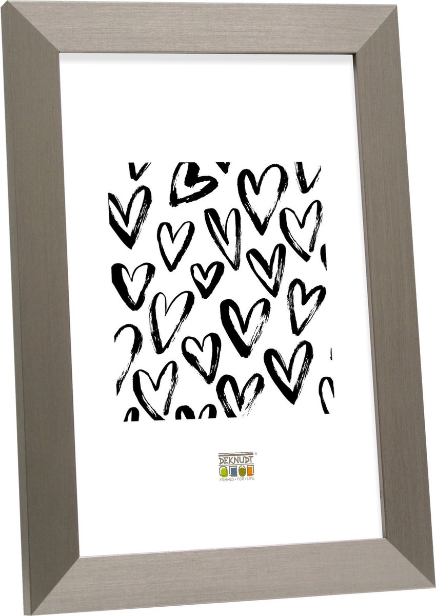 Deknudt Frames fotolijst S42PD1 - zilverkleur - foto A4 (21x29,7 cm)