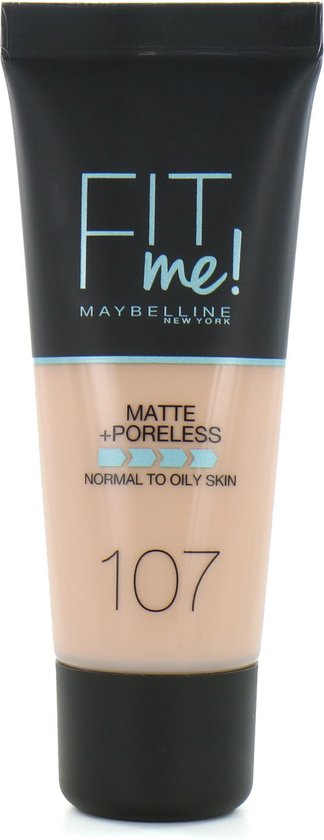 Maybelline Fit Me Matte & Poreless Foundation - 107 Rose Bei - 30 ml