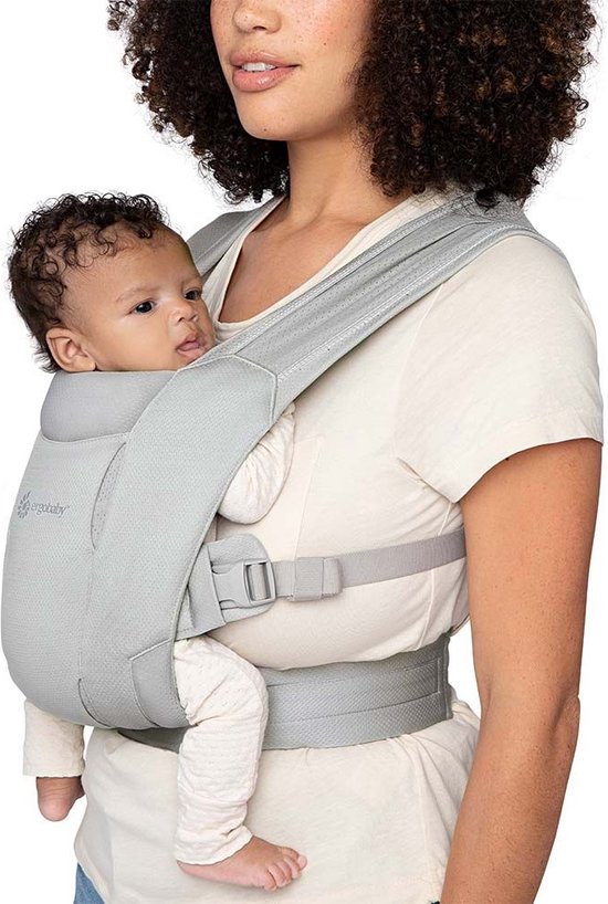 Prematuur Kiezelsteen kiezen Ergobaby Embrace Soft Air Mesh Soft Grey - draagzak baby | bol.com