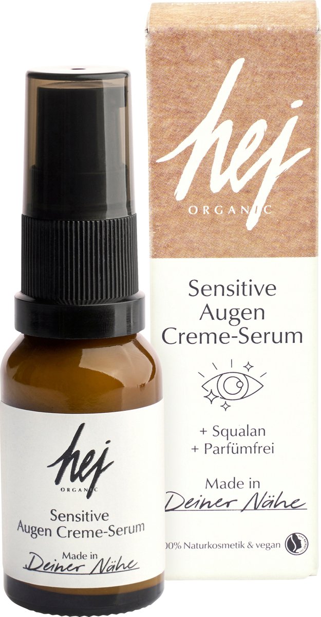Hej Organic Oogcrème/serum Gevoelige Huid - Vegan - 15 ml