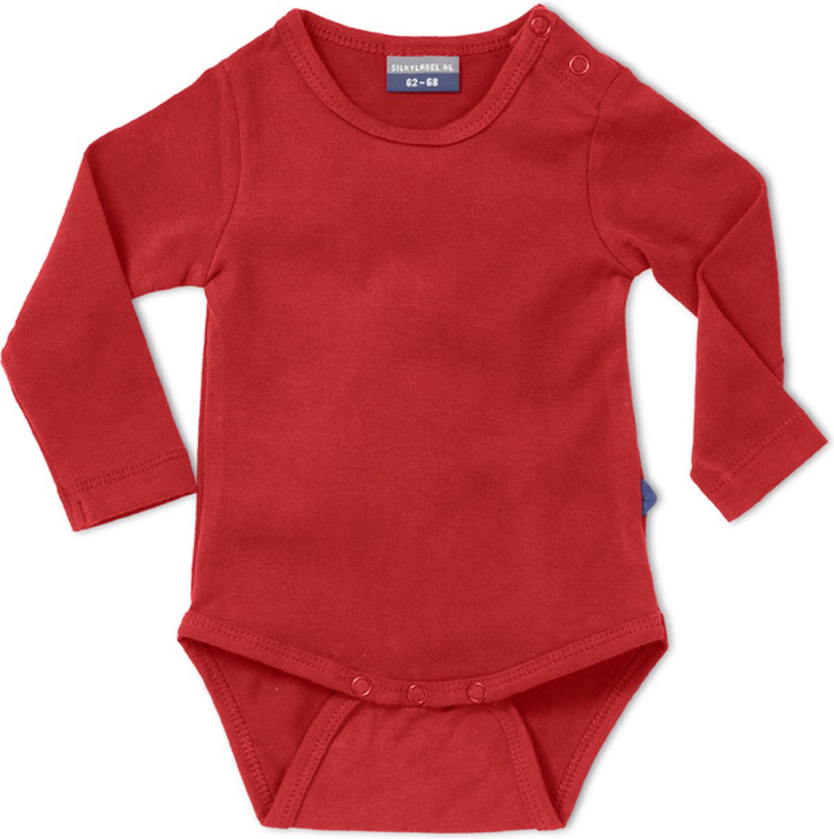 Silky Label romper hypnotizing red - lange mouw - maat 74/80 - rood