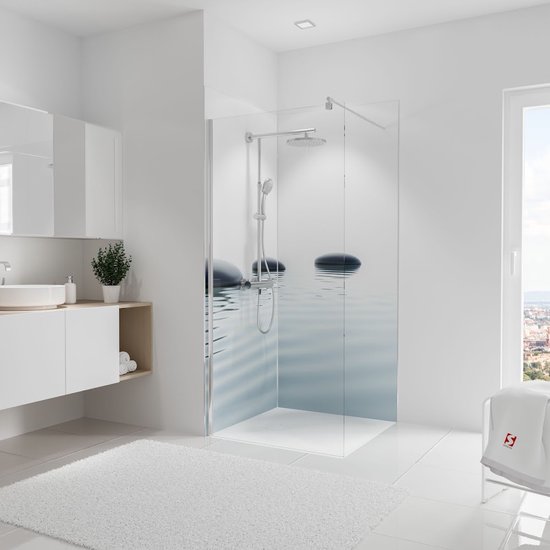 Schulte Deco design - 2 douche achterwanden in een hoek Foto ZEN stenen  water -... | bol.com