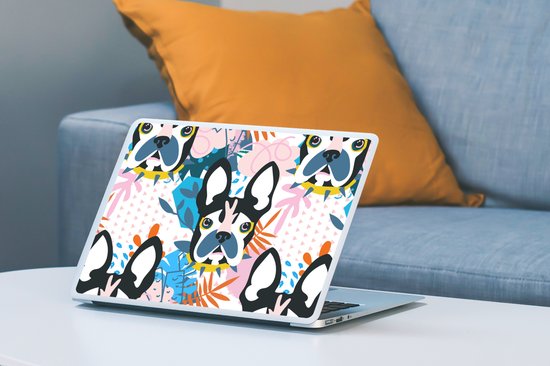 Sticker ordinateur portable - 13,3 pouces - Motifs - Chien - Plante - Garçons - Filles - Enfants - Enfant