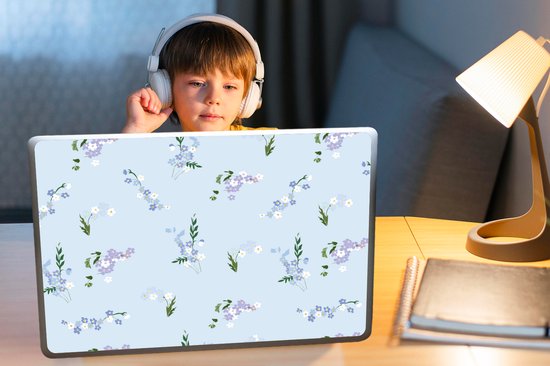 Autocollant pour ordinateur portable - 17,3 pouces - Motif - Fleurs - Décoration - 40x30cm - Autocollants pour ordinateur portable - Skin pour ordinateur portable - Couverture