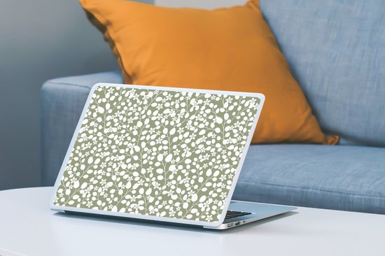 Sticker ordinateur portable - 14 pouces - Fleurs - Motifs - Plantes
