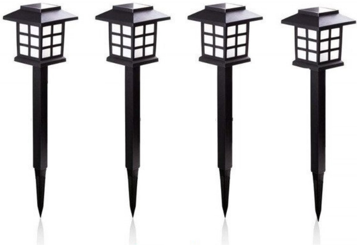 Manzibo Solar Tuinlamp 4 Stuks Padverlichting Licht Fakkels Verlichting Outdoor Zonne-energie Lamp Tuin Sfeer 4 stuks