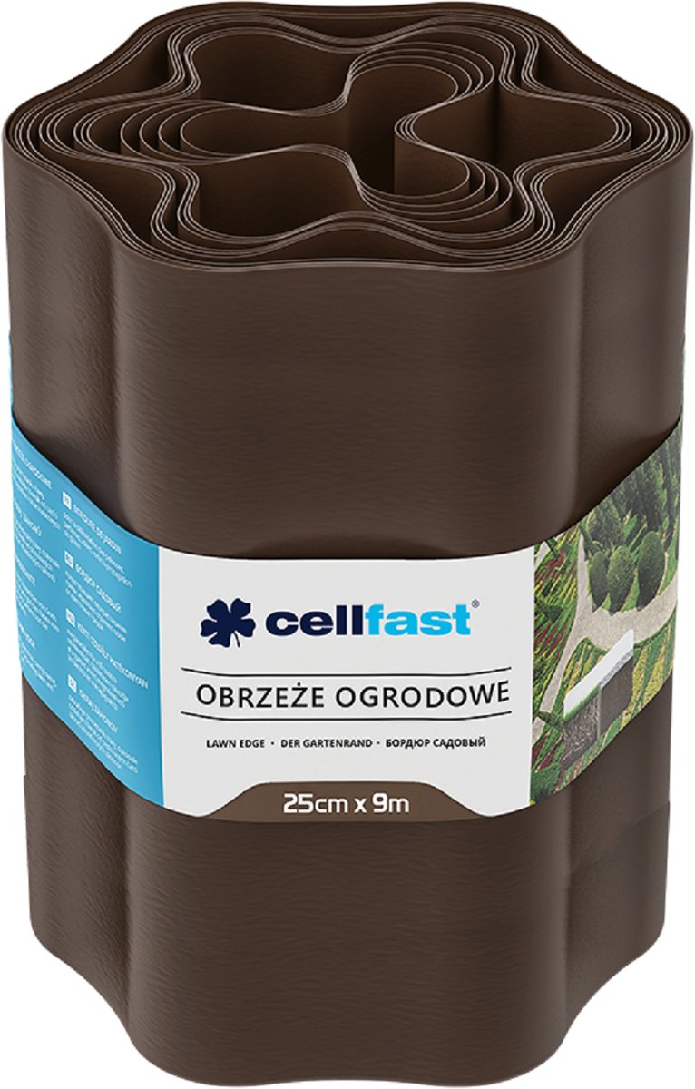 Cellfast - Tuinranden / Tuinhekje 25cm x 9m | Kleur Bruin