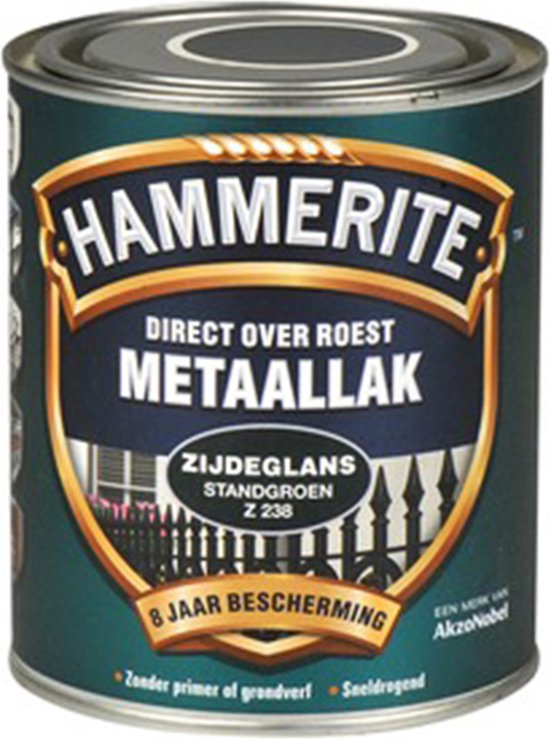 Blik Hammerite metaallak zijdeglans standgroen z238.
