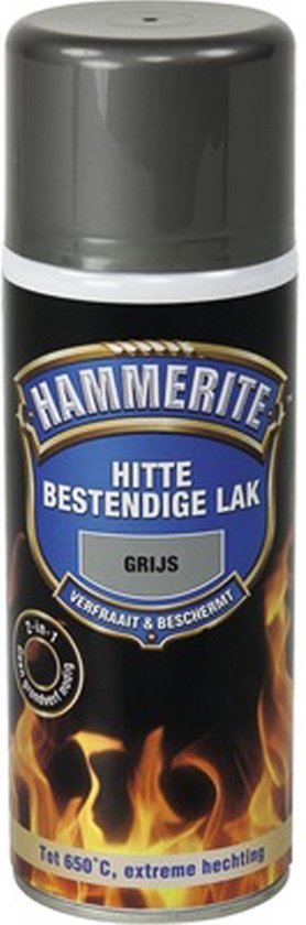 Hammerite hittebestendige lak - Mat - Zwart - 400 ml