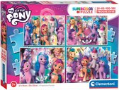 Clementoni Kinderpuzzels - My Little Pony, Legpuzzel Set 20+60+100+180 Stukjes, 3-5 jaar - 21413