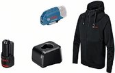 Bosch - verwarmde hoodie - GHH 12 + 18V XA: batterijadapter - oplader - 1x batterij - maat S - 06188000GB