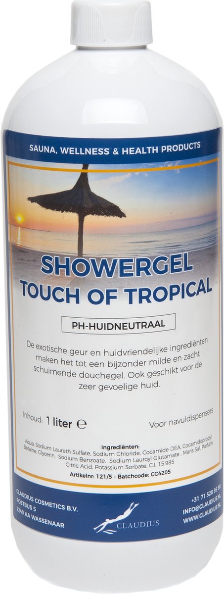 Goedkoopste Douchegel Touch of Tropical 1 liter - Showergel