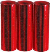 serpentine 4 meter metallic rood 3 stuks