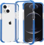 iPhone 13 Pro Max Back Cover Bumper Hoesje - Back Cover - case - Apple iPhone 13 Pro Max - Transparant / Blauw