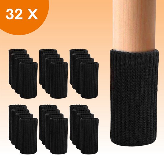 Couvre-pieds de chaise - 16 pièces - Protecteur de plancher - Anti-rayures  - Feutre