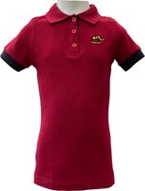 KAET - Polo - T-shirt- Meisjes - (164/170) - Bordeaux-donkerblauw