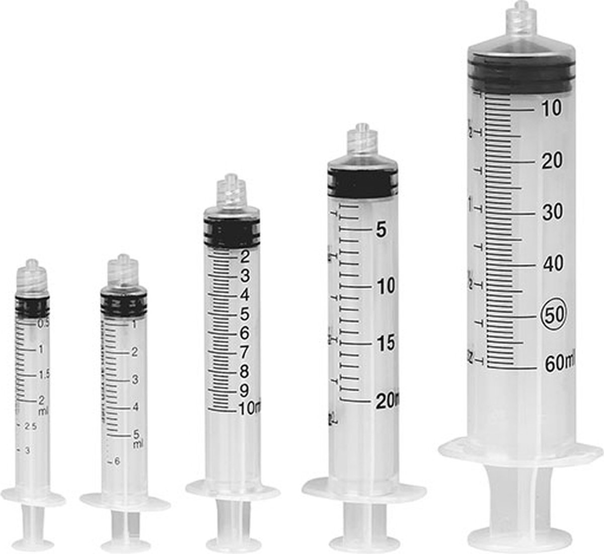 Goedkoopste Mediware Wegwerpspuiten - 50/60 ml - 50 stuks