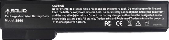 battery for HP Probook 6460/6560/6570 EliteBook 8460p/8470P/8560p 10.8V 4000mAh
