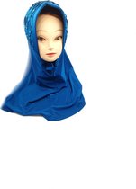 Elegante hoofddoek, mooie turkooise hijab, instant hijab.