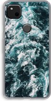 Case Company® - Google Pixel 4a hoesje - Zee golf - Soft Cover Telefoonhoesje - Bescherming aan alle Kanten en Schermrand