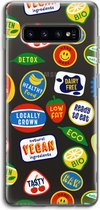 Case Company® - Samsung Galaxy S10 4G hoesje - Fruitsticker - Soft Cover Telefoonhoesje - Bescherming aan alle Kanten en Schermrand