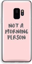 Case Company® - Samsung Galaxy S9 hoesje - Morning person - Soft Cover Telefoonhoesje - Bescherming aan alle Kanten en Schermrand