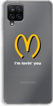 Case Company® - Samsung Galaxy A12 hoesje - I'm lovin' you - Soft Cover Telefoonhoesje - Bescherming aan alle Kanten en Schermrand