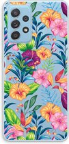 Case Company® - Samsung Galaxy A73 hoesje - Tropisch 2 - Soft Cover Telefoonhoesje - Bescherming aan alle Kanten en Schermrand