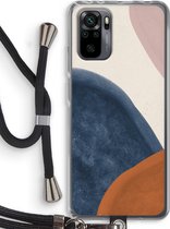 Case Company® - Xiaomi Redmi Note 10 Pro hoesje met Koord - Geo #1 - Telefoonhoesje met Zwart Koord - Bescherming aan alle Kanten en Over de Schermrand